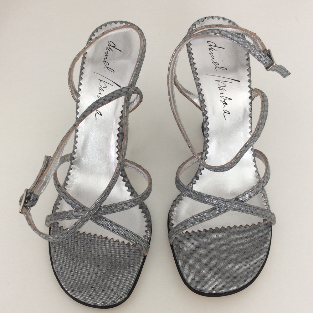 Daniel Barbara mirrored heels sandals